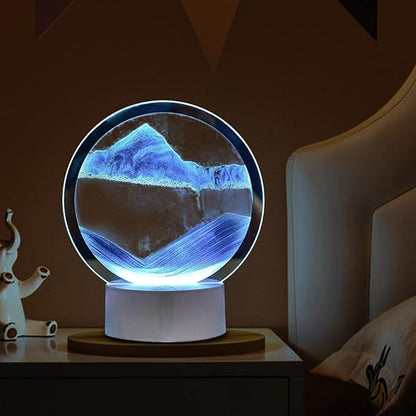 3D Moving Sand Art – Relaxing Quicksand Glass Decor