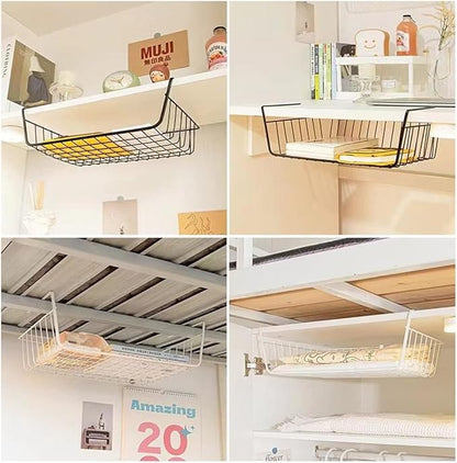 Under Shelf Storage Baskets – Hanging Organizer Set