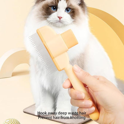 Self-Cleaning Pet Hair Comb 🐾✨