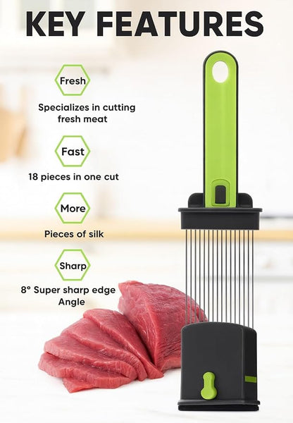 MLY-869 Manual Meat Slicer – 18 Pieces 🥩🔪✨