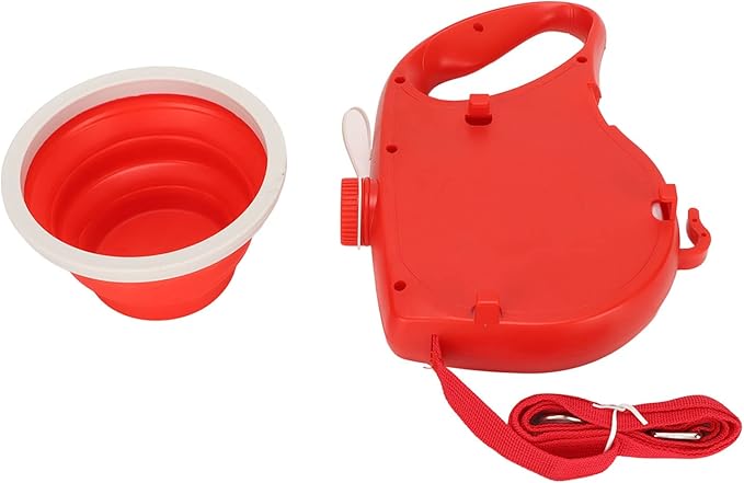 4-in-1 Retractable Dog Leash – Water Bottle & Bowl Set
