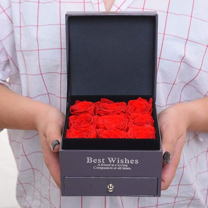 Video Box With 9 Eternal roses