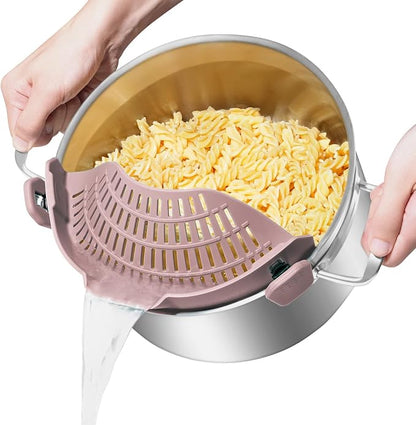 AUOON Clip-On Silicone Pot Strainer 🍝🥦✨