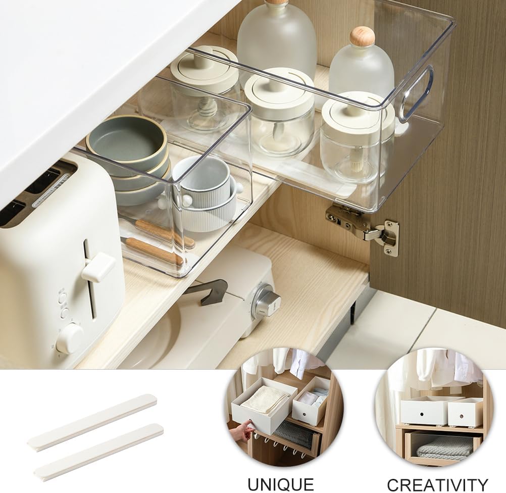 Self-Adhesive Drawer Slides – 2PCS Slide Rail Set 🛠️✨