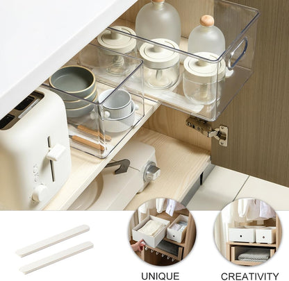 Self-Adhesive Drawer Slides – 2PCS Slide Rail Set 🛠️✨