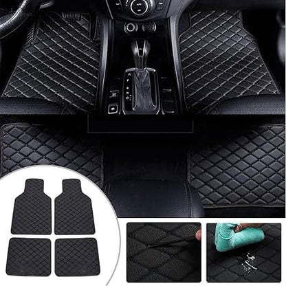 4-Piece Leather Car Floor Mat Set 🚗✨