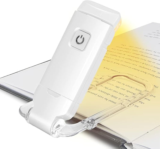 USB Rechargeable Book Light With 3 Levels & Colors