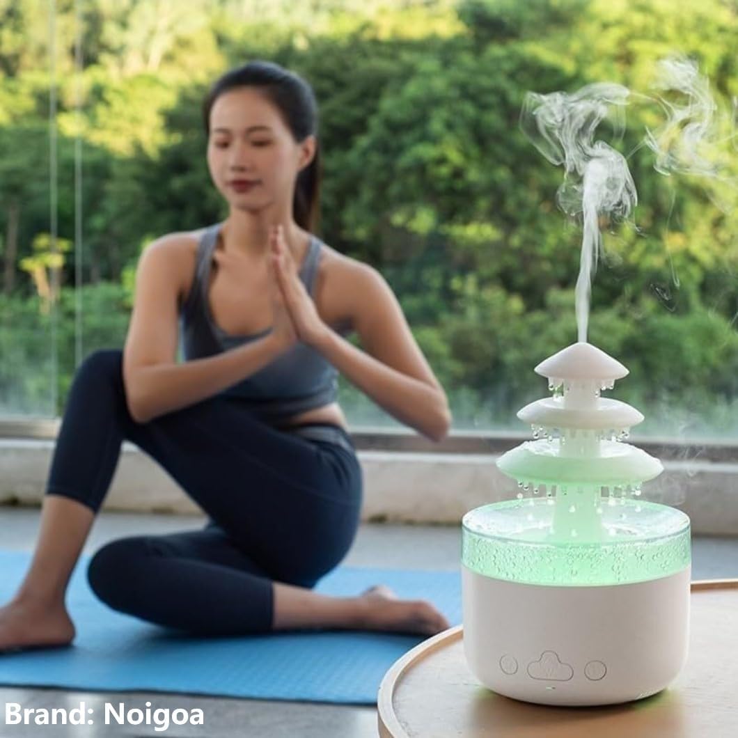 Rain Cloud Aroma Diffuser – 600ML Essential Oil Humidifier