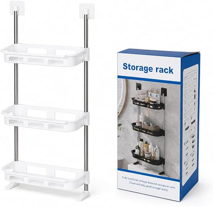 🛁 3-Tier No-Drill Bathroom Organizer – رف تنظيم للحمّام 3 طبقات بدون حفر