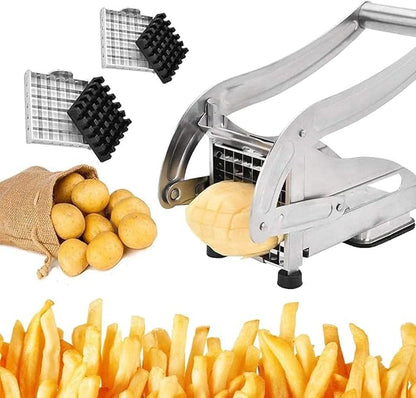Potato Chipper & French Fry Cutter – Stainless Steel Slicer