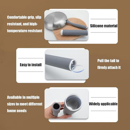 Silicone Pot Handle Cover – Heat Resistant Anti-Scald Grip
