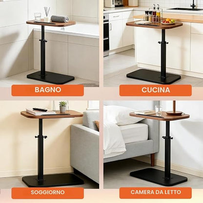 Adjustable Swivel Side Table – 45–80cm 🛋️✨