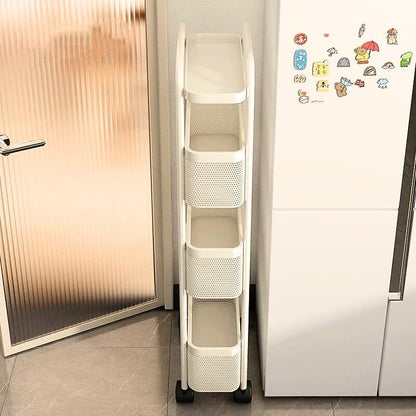 Slim Rolling Storage Cart – Multi-Tier Kitchen Organizer with Wheels 🛒✨