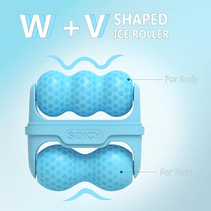 2-in-1 Ice Face Roller – Cooling Facial Massager ❄️🧊