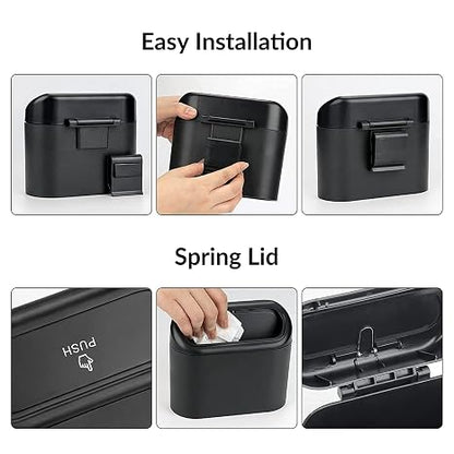 Car Trash Can with Lid Leakproof