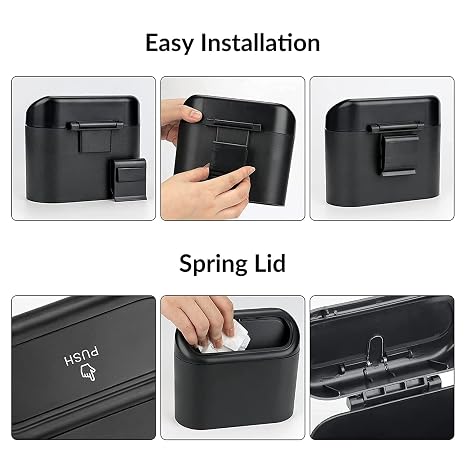 Car Trash Can with Lid Leakproof