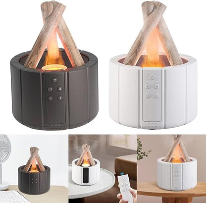 Air Humidifier Aroma Diffuser Ultrasonic Bonfire Flame Light