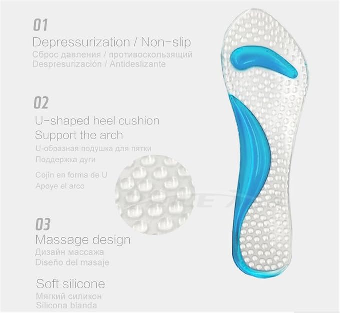 Gel High Heel Insoles – Arch Support & Heel Cushion