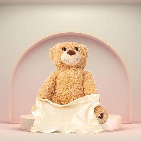 Peek-a-Boo Talking Teddy Bear – Interactive Musical Plush Toy 🧸✨