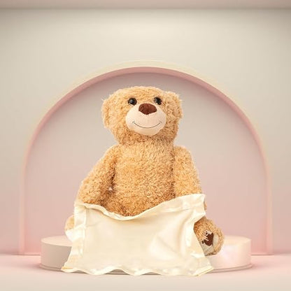 Peek-a-Boo Talking Teddy Bear – Interactive Musical Plush Toy 🧸✨