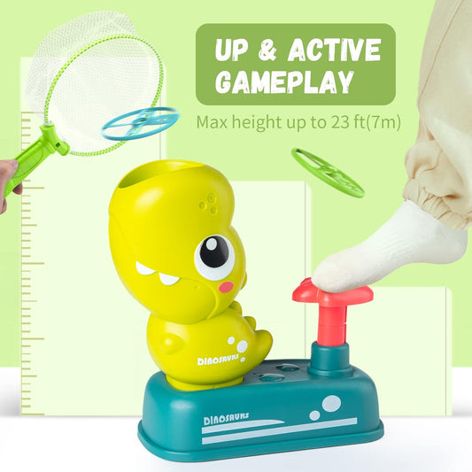 Dinosaur Flying Disc Launcher Toy