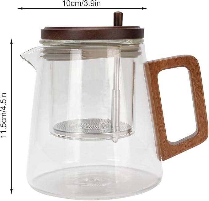 Glass Teapot with Infuser – Heat Resistant Tea Pot 750ML