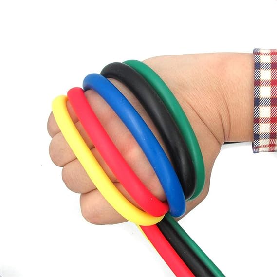 11Pcs Resistance Bands Set Elastic Tube Bands Door Anchor Ankle Straps Cushioned Handles with Carry Bags for Home Gym