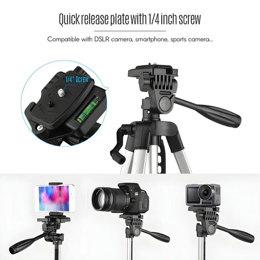 Portable Tripod Stand For Mobile Phones And Cameras