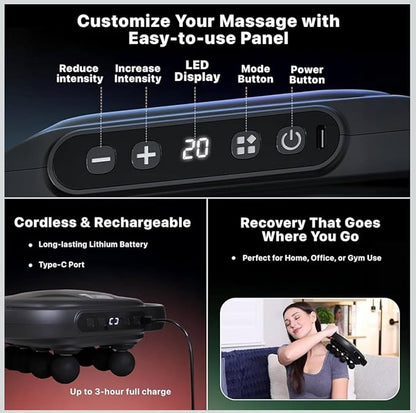Endzone Supervolt Octacore 8-Head Massage Gun -B💆‍♂️⚡