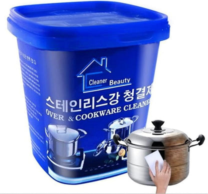 Stainless Steel Cookware Cleaning Paste – Heavy-Duty Pot & Oven Cleaner ✨🧽