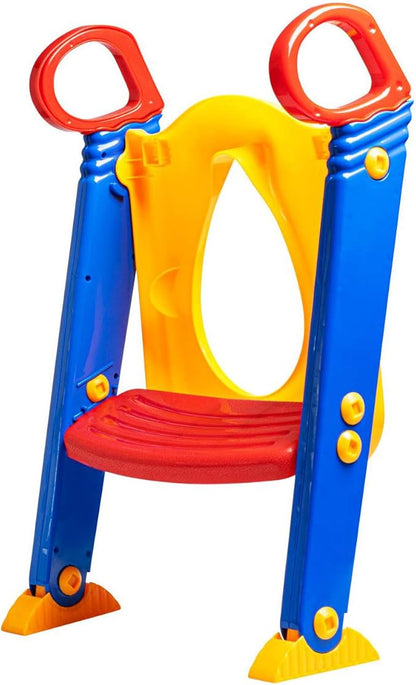 Baby Potty Training Seat – Foldable Toilet Trainer with Ladder
