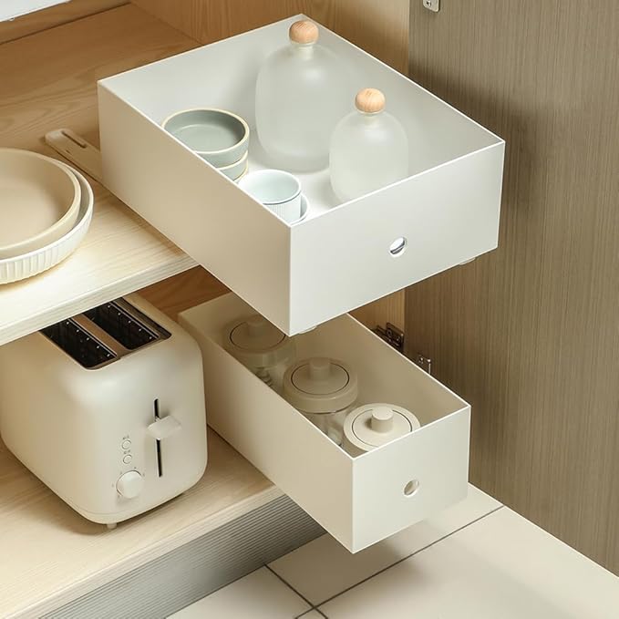 Self-Adhesive Drawer Slides – 2PCS Slide Rail Set 🛠️✨