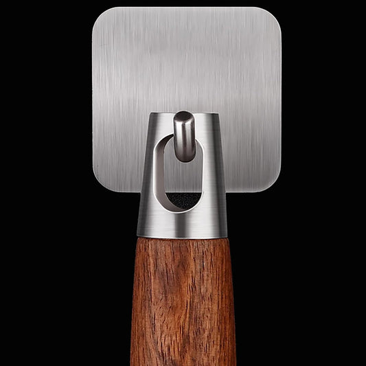 Wooden and stainless steel skimmer strainer pot