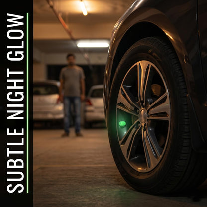 4 Pieces Car Luminous Wheel Tire Valve Led Decor