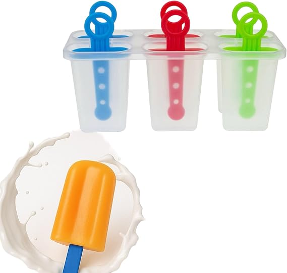 Topolenashop 6-Cavity Ice Pop Molds 🍦🧊✨