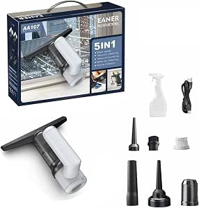 5 in 1 Cordless Window Vacuum Cleaner Set 2000mAh