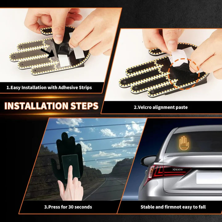 Hand Car Lamp LED Sign