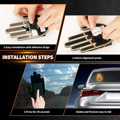 Hand Car Lamp LED Sign