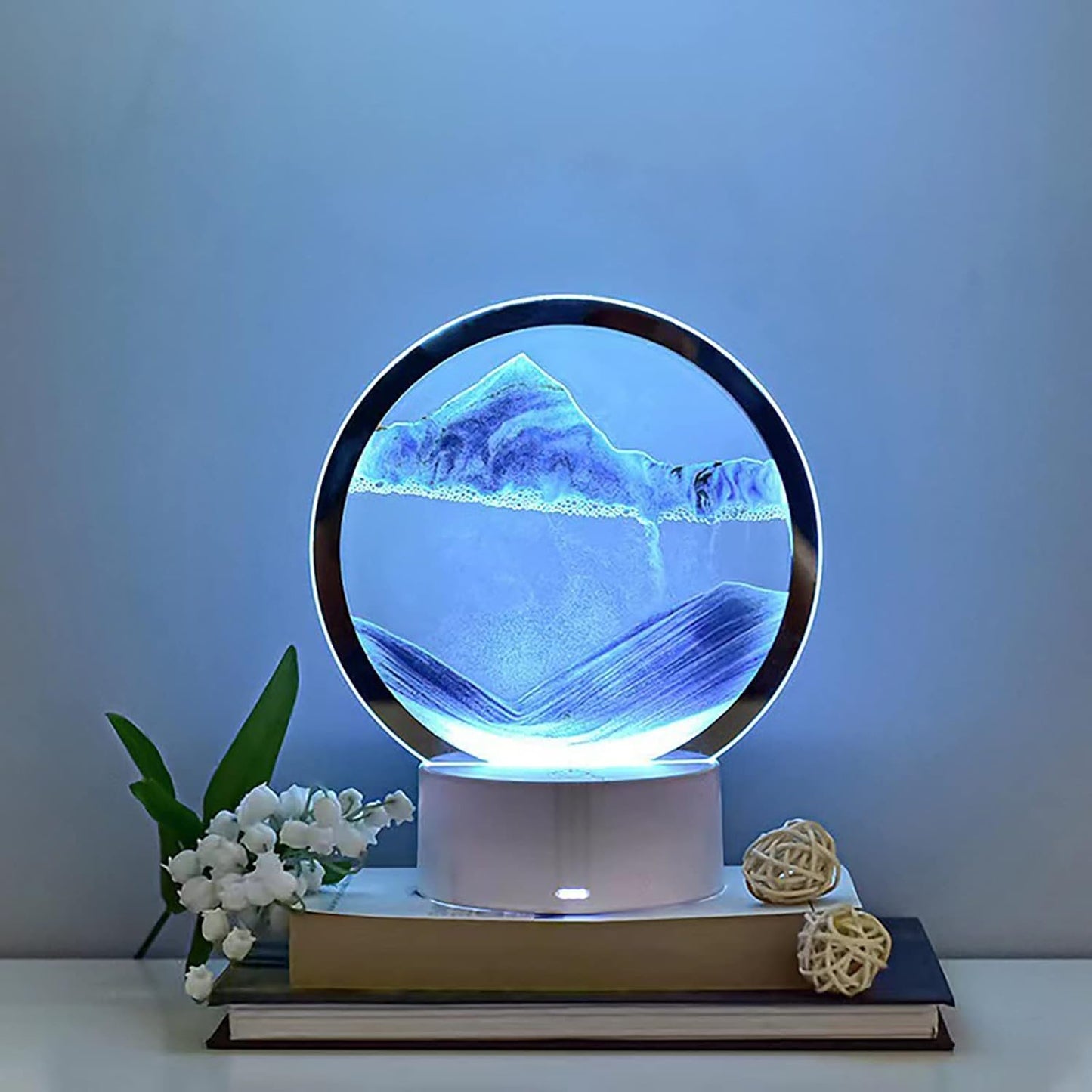 3D Moving Sand Art – Relaxing Quicksand Glass Decor