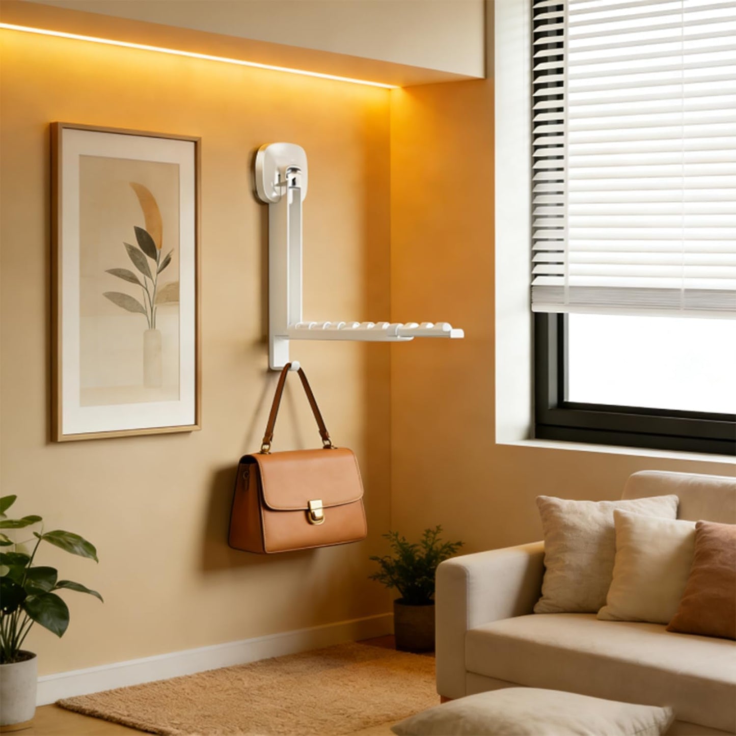 Foldable Wall-Mounted Clothes Drying Rack – Space Saving Hanger 👕✨