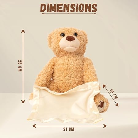 Peek-a-Boo Talking Teddy Bear – Interactive Musical Plush Toy 🧸✨