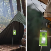 Portable Salt Water LED Lamp for Camping, Hiking & Emergencies.