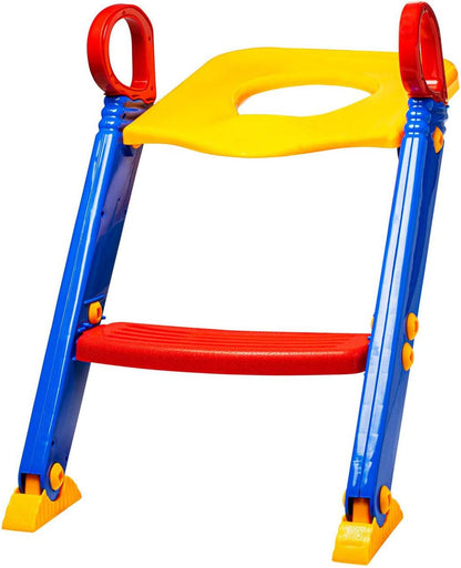 Baby Potty Training Seat – Foldable Toilet Trainer with Ladder