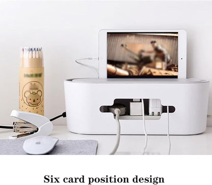 Cable Organizer Storage Box – Desk & Power Strip Management