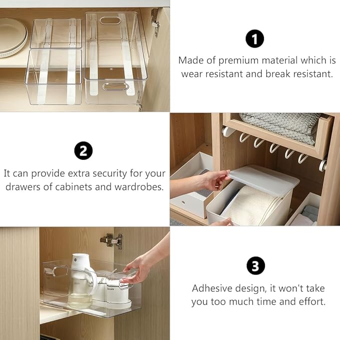 Self-Adhesive Drawer Slides – 2PCS Slide Rail Set 🛠️✨