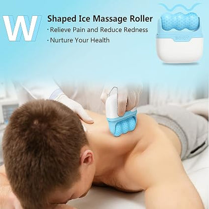 2-in-1 Ice Face Roller – Cooling Facial Massager ❄️🧊