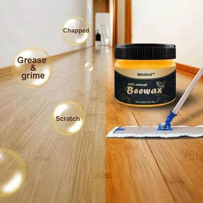 Natural Beeswax Wood Polish – Furniture & Floor Care Wax