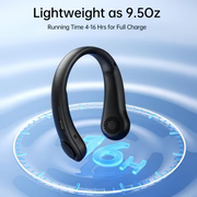 Portable Neck Fan – Hands-Free Bladeless Wearable Fan with Rechargeable Battery