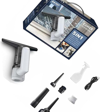 5 in 1 Cordless Window Vacuum Cleaner Set 2000mAh