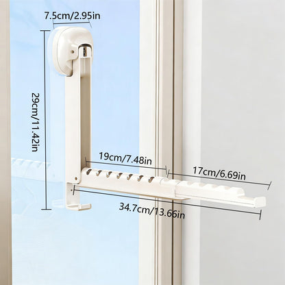 Foldable Wall-Mounted Clothes Drying Rack – Space Saving Hanger 👕✨